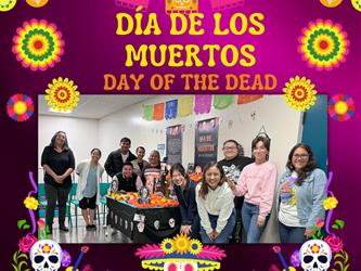 Day of the Dead event and altar with students