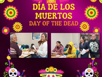 Day of the Dead event and altar with students